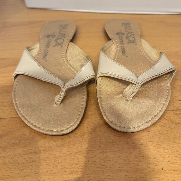 Corso Como Ballasox Sun Flip Flop - sz 8 - Ivory/Cream - Picture 1 of 5